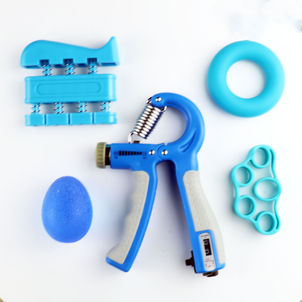 Adjustable Hand Grip Strengthener Kit – Grippers, Finger Exerciser & Grip Strength Tool for Home Workout, Climbing, Gaming & Rehab