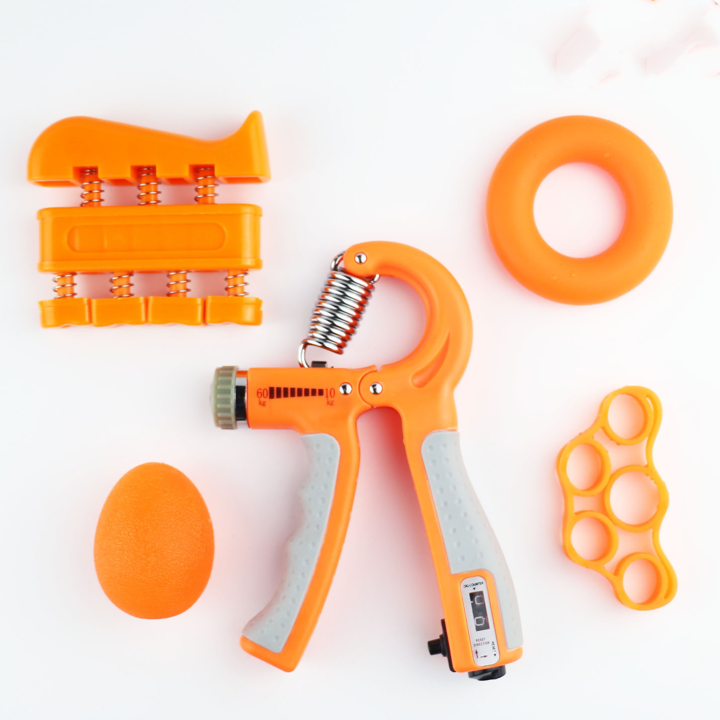 Adjustable Hand Grip Strengthener Kit – Grippers, Finger Exerciser & Grip Strength Tool for Home Workout, Climbing, Gaming & Rehab