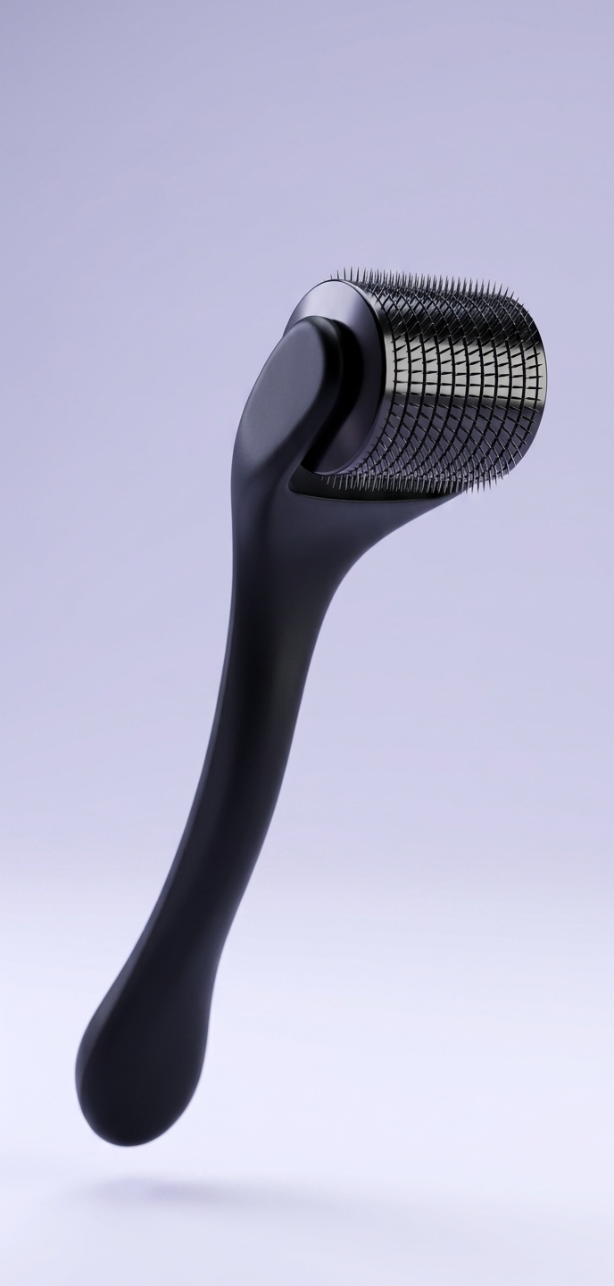 Professional Derma Roller | 540 Titanium Micro-Needles | Deep Scar & Texture Repair | FormMaxer